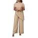 Women's Clothing Women's Casual Solid Color Asymmetrical Hem Top Style Solid Color Elegant For Formal & Casual For Women_ecoleips.com
