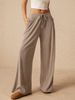 K Women's Casual Loose Fashion Wide-leg Pants With Elastic Waist_ecoleips.com