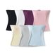 Built-in Chest Pad Cloud Feel Tube Women Basic Style Inner Wear Summer New Date Off-shoulder Vest Top_ecoleips.com