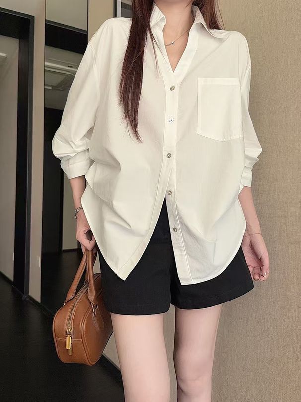Loose-fitting, Slimming, Stylish Elegant Women's Shirt, New Spring/summer/autumn Collection, Unique And Super_ecoleips.com