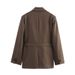 Women's Clothing Spring/Summer Women's Fashion Set With Belt Style Suit Jacket And Trousers Elegant For Formal & Casual For Women_ecoleips.com