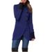 Autumn/Winter Solid Color Single-Button Collar Jacket With Split-Down Sleeve Design_ecoleips.com