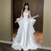 Women's Clothing Satin Main Veil High Quality Texture Tube Top Small Trailing Veil_ecoleips.com