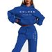 Women's Long Sleeve Letter Sweatshirt Casual Comfortable Sportswear Polyester Fiber Autumn Top_ecoleips.com