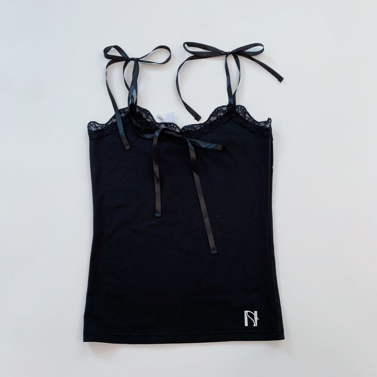 Korean Niche Brand 25 Autumn New Collection Sweet Lace-up Camisole_ecoleips.com