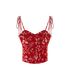 25 Summer New Women's French Sexy Vintage Vacation Style Slim Fit Floral Tie Strap Camisole_ecoleips.com