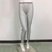 Suitable For All Seasons Women's Sexy Fishnet Split With Rhinestones, Stretchy Tight Pants, Sweet And Spicy Style Casual Long Pants_ecoleips.com
