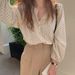 2024 Spring And Autumn New Salt Lantern Long Sleeve Polka Dot Chiffon Shirt Women's Loose Design Niche Light Ripe Top_ecoleips.com