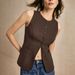 Women's Solid Color Button Down Sleeveless Vest Top – Round Neck Casual Tank For Summer Office 2026_ecoleips.com
