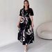 Spring 2025 European American Floral Print New Elegant Stylish Slimming Goddess-style Noble And Mature Dress_ecoleips.com