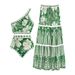 Women's Sexy One Shoulder Swimsuit Chiffon Beach Dress Set _ecoleips.com