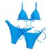 Aria Basics 2026 New Model European And American Foreign Trade Sexy Bikini Solid Color Three-Piece Set For Women_ecoleips.com