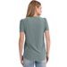 Elegant V-Neck Short Sleeve T-Shirt Top For Women - Soft Polyester Casual Blouse Vintage Inspired Courtly Lock Design Versatile For Office Daily Wear_ecoleips.com