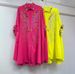 Summer New Women's Niche Design Rhinestone Long Shirt Loose Fit Plus Size Slimming Fashionable Top_ecoleips.com