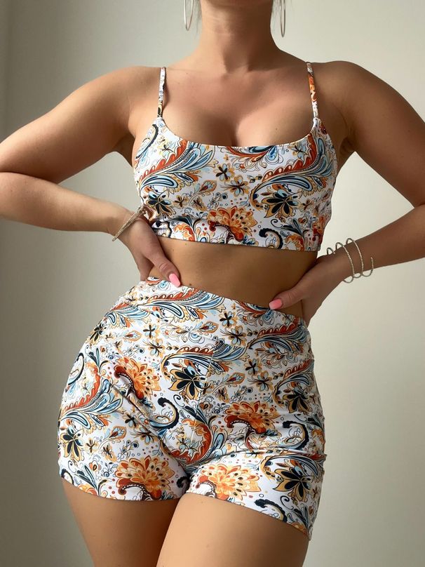 New European American Foreign Trade Model, Popular In Europe And America, Paisley Pattern Printed Bikini Set Dy028_ecoleips.com