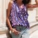 Glitter Sleeveless Loose Tank Top- Stylish & Versatile Casual Streetwear With Sparkle- S-XL_ecoleips.com