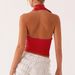AD322 European American Ins-style Sexy Halter Top With Ribbons, Deep V-neck Camisole, Elegant And Sophisticated_ecoleips.com