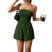 Leopard Print Fashionable Jumpsuit Summer New Strapless Slim Waist Plus Size Women_ecoleips.com