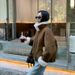 girl Lamb Wool Motorcycle Jacket 2025 Autumn Winter New Sheep Shear Fur Sheepskin Coat Women Short Youth Style_ecoleips.com