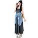 Autumn New Korean Fashion Maternity Dress Two-Piece Set With Strap Blouse_ecoleips.com