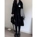 Spring And Autumn New Korean Style Mid-Length Over-the-Knee College Windbreaker For Female Students, Casual Sweet Loose_ecoleips.com