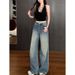LiLi Apparel Starry Galaxy Rhinetone Wide-Leg Jean For Women 2026 Autumn High-Waited Looe High-End Floor-Length_ecoleips.com