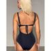 Aria Basics 2026 New Russian Sexy Backless One-Piece Swimsuit Mesh Hollow Bikini_ecoleips.com