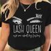 Foreign Trade Clothing, European And American Retro New Eyelash Design Women's Short-sleeve T-shirt_ecoleips.com