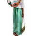 2026 Cross-Border Spring/Summer New European And American Women's Loose Casual Color-Block Striped Print_ecoleips.com