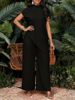 Women's Clothing Women's Casual Solid Color Asymmetrical Hem Top Style Solid Color Elegant For Formal & Casual For Women_ecoleips.com