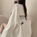 Korean Style Long Sleeved T Shirt for Women 100% Combed Cotton plus Size Relaxed Fit Japanese Style Top for Autumn 2024_ecoleips.com