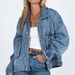 Women's Loose Casual Long Sleeve Denim Jacket Multi Pocket Workwear Spring New Arrival_ecoleips.com