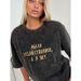 American Retro Washed Black Summer Cotton Short Sleeve T-Shirt With Letter Print Fashion Loose Versatile Top Trendy_ecoleips.com