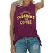 2021 New Cross-Border European And American Women's Tank Top SUNSHINE Printed Round Neck Sleeveless T-Shirt_ecoleips.com