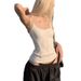 Sexy Sleeveless Slim Fit Camisole with Lace Angel Wing Decoration European American Style New Summer Ballet Style Top for Women_ecoleips.com