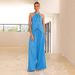 Women's Elegant Two-Piece Suit Solid Color Round Neck Vest And Wide Leg Pants Set Hot Selling_ecoleips.com