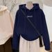 UNMUN Autumn/Winter New Women's Hooded Sweatshirt, Silver Fox Fleece, Thickened, High-end, Loose, Stylish, Trendy,_ecoleips.com