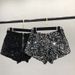 2022 New Spring Sequin Zipper Ultra-Short Pants Slim Fit Suede Embroidered Beaded Casual Shorts For Women_ecoleips.com