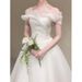 Women's Clothing One Shoulder French Light Wedding Dress New Forest Light Gauze Dress Retro Petite Gown Small Dress_ecoleips.com