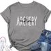 European And American Independent Site Fashion Stylish Women's "archery Mom" Round-neck Short-sleeve T-shirt ._ecoleips.com