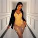 Women's Clothing Elastic Net Hot Diamond Sexy Color Diamond Hip Dress_ecoleips.com