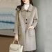 Women's Wool Blend Coat - Slim Fit Long Coat For Autumn & Winter (Gray, Black, Camel, Beige)_ecoleips.com