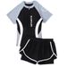 High-Waisted Two-Piece Swimsuit for Women Tummy Control Beach And Pool Swimwear Sporty And Modest Design_ecoleips.com