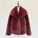 Luxury Faux Fox Fur Coat – Oversized Lapel, Plush & Warm Winter Coat For Women_ecoleips.com