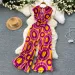 Summer Elegant Women Abstract Print Jumpsuit Chic Streetwear Wide Leg Romper Mujer V Neck Bodycon Sleeveless High Jumps_ecoleips.com
