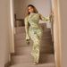 cross-border European And American New Style Mesh Rhinestone Half-high Collar Slim-fit Sexy Long-sleeve Bodycon_ecoleips.com