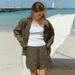 Luxury Tencel Linen Blend Shirt For Women - Long Sleeve Oversized Button Down Shirt, Lightweight Sun Protection Cover-Up_ecoleips.com