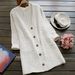 Women's Knit Button-Up Cardigan – Long Sleeve V-Neck Open Front Sweater With Cable Knit Pockets (S-XL)_ecoleips.com
