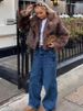 K Collar Fur Short Imitation Fox Fur Coat, Fashionable And Simple Women's Clothing, Environmentally Friendly Fur_ecoleips.com