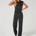 European And American Cross-Border Casual Solid Color New Sleeveless Top High Waist Wide-Leg Pants Women's_ecoleips.com